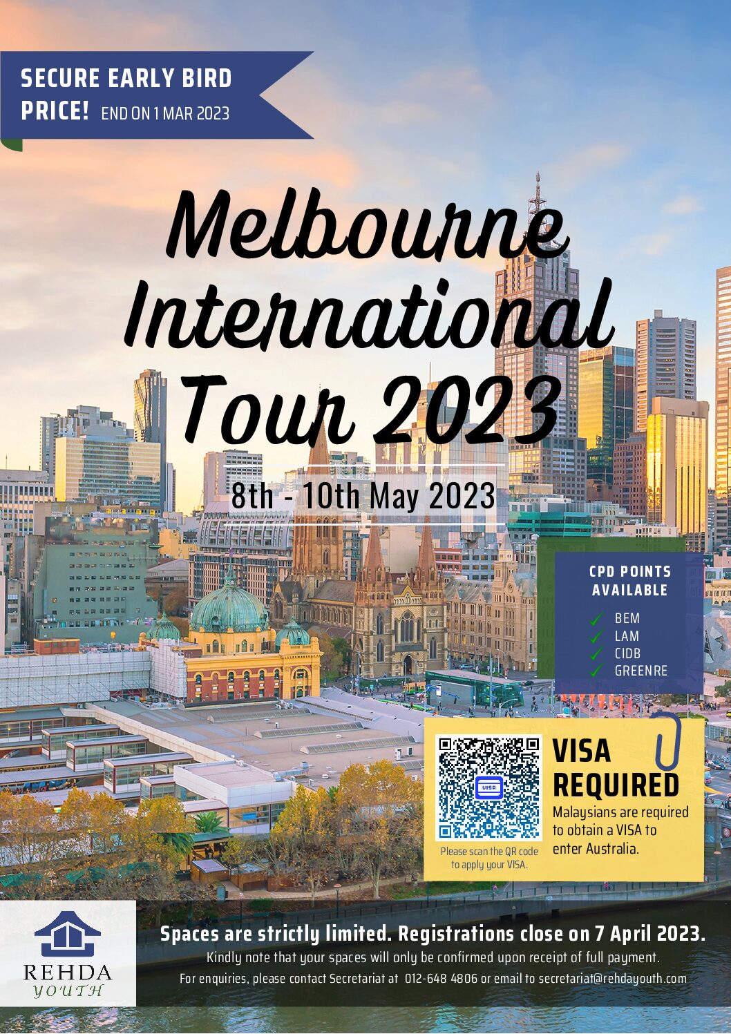 Melbourne International Tour 2023 - REHDA Youth